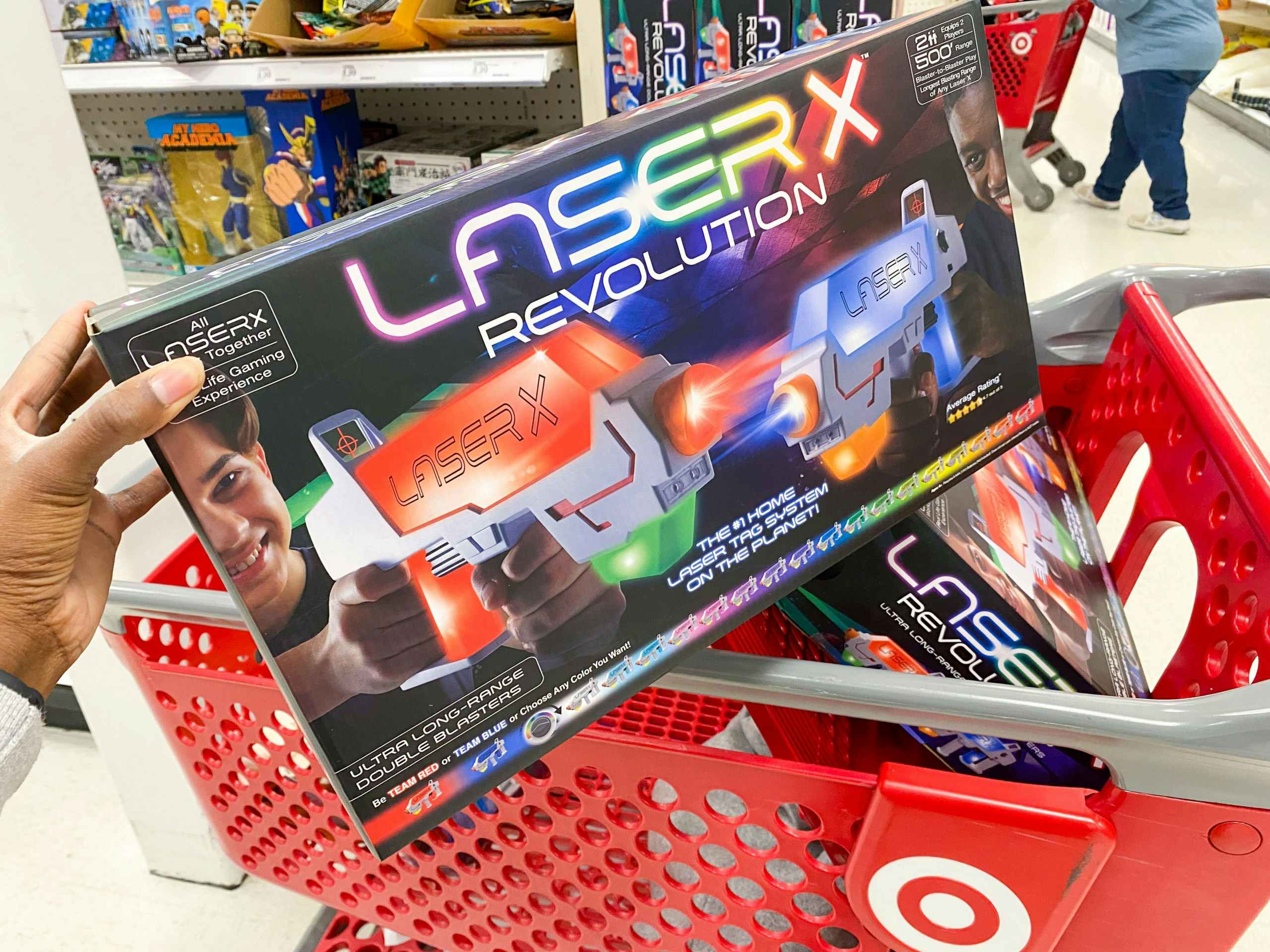 target black friday laser x revolution hand holding