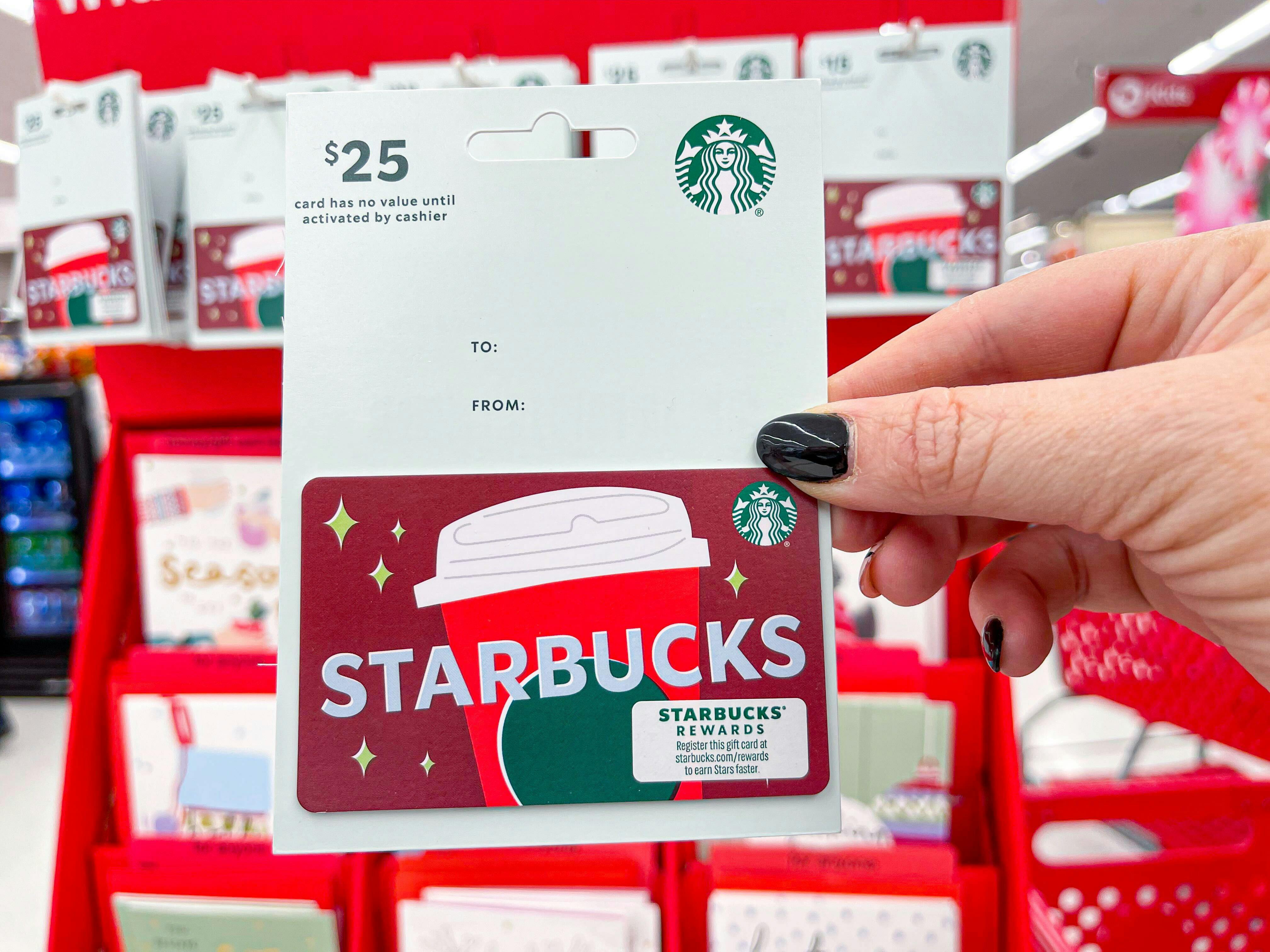 starbucks gift card price check