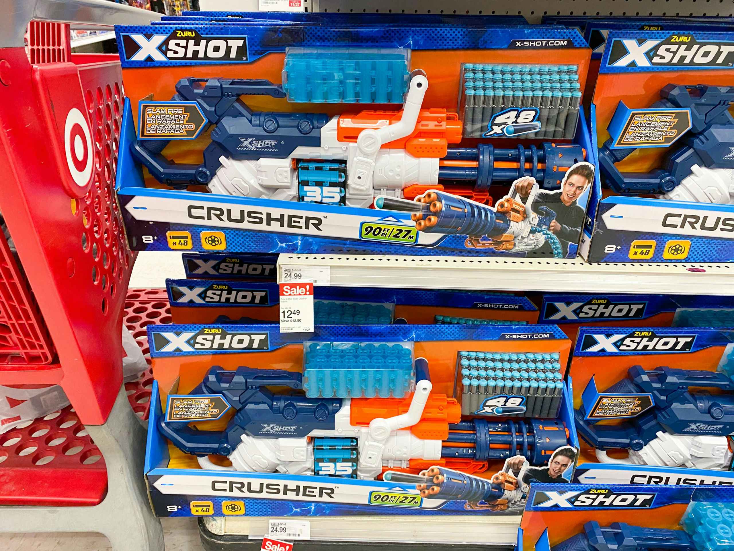 target black friday zuru x shot crusher blaster on shelf