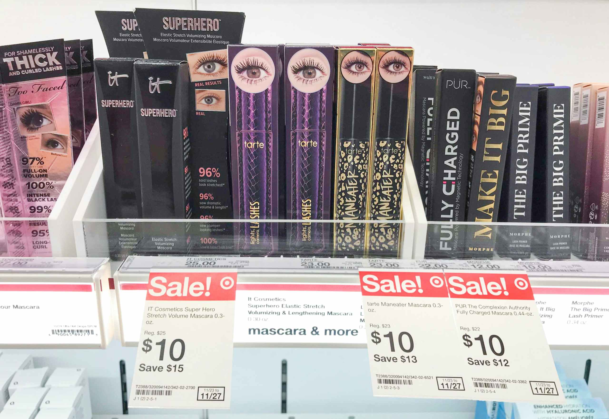 target mascara black friday hand holding