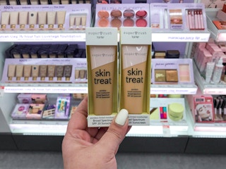 target ulta tarte tinted moisturizer foundation hand holding