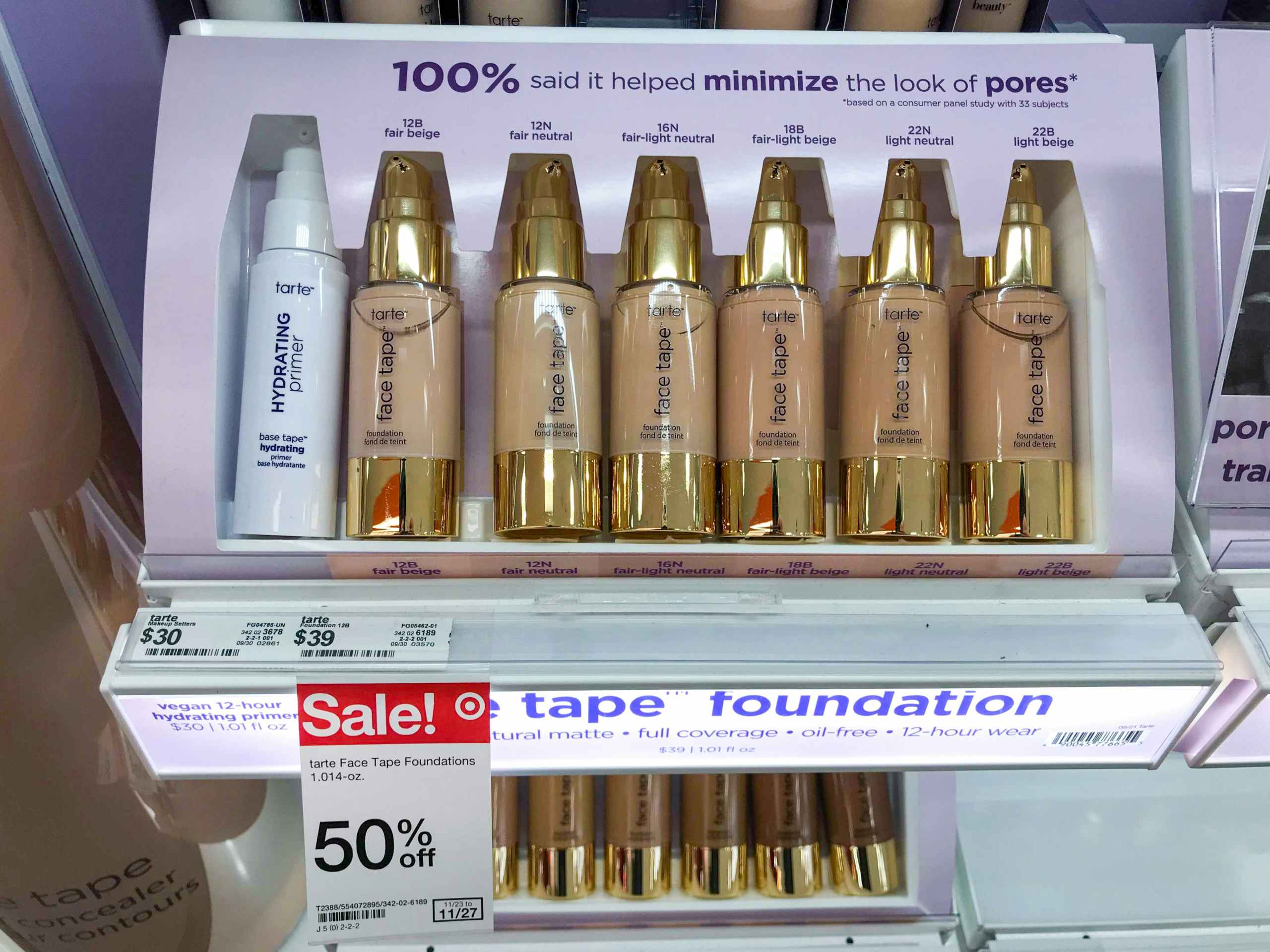 target ulta tarte face tape foundation on shelf