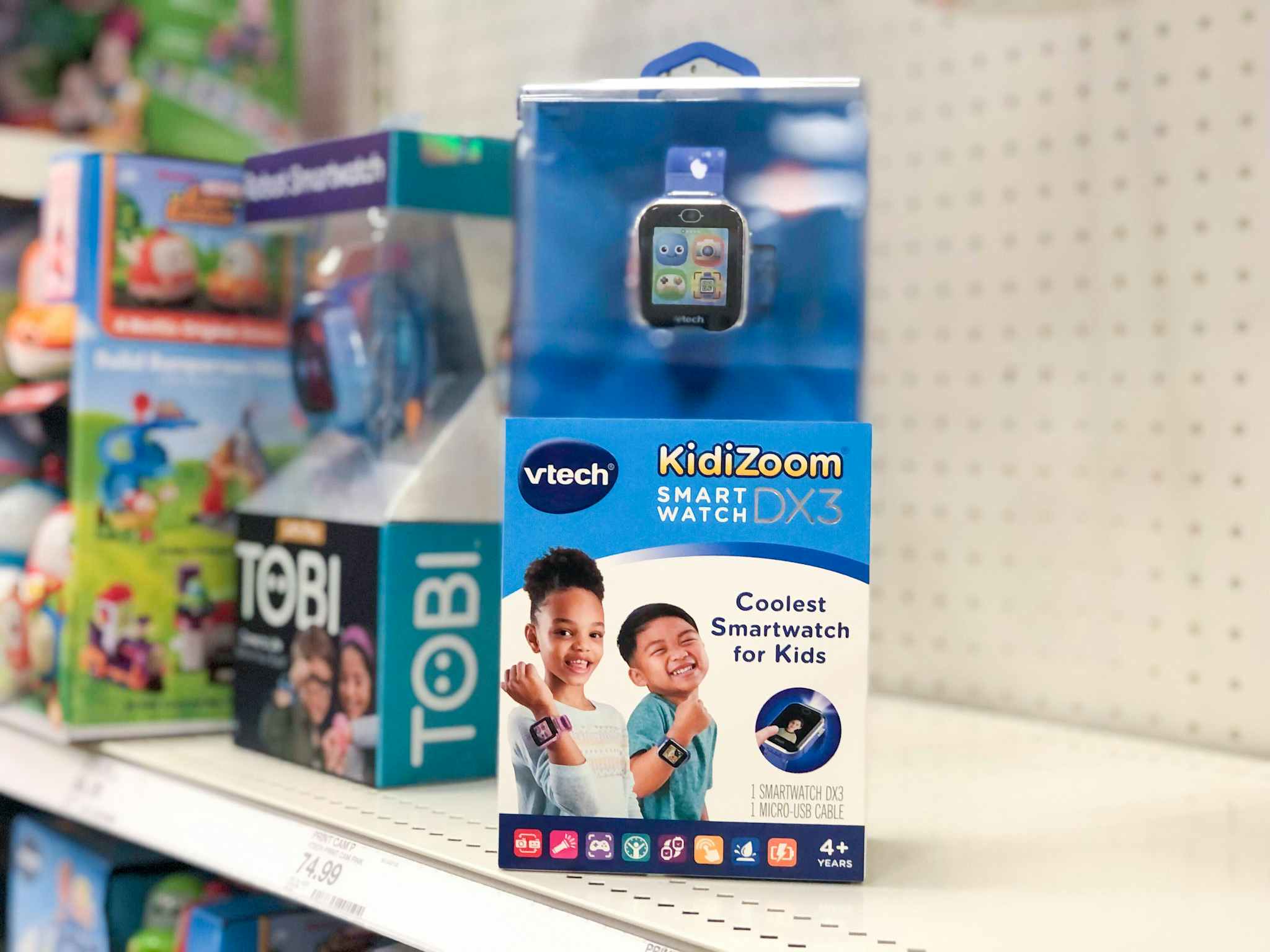 v-tech kidizoom smartwatch on a target shelf
