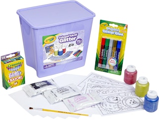 walmart crayola colossal tub of glitter art set