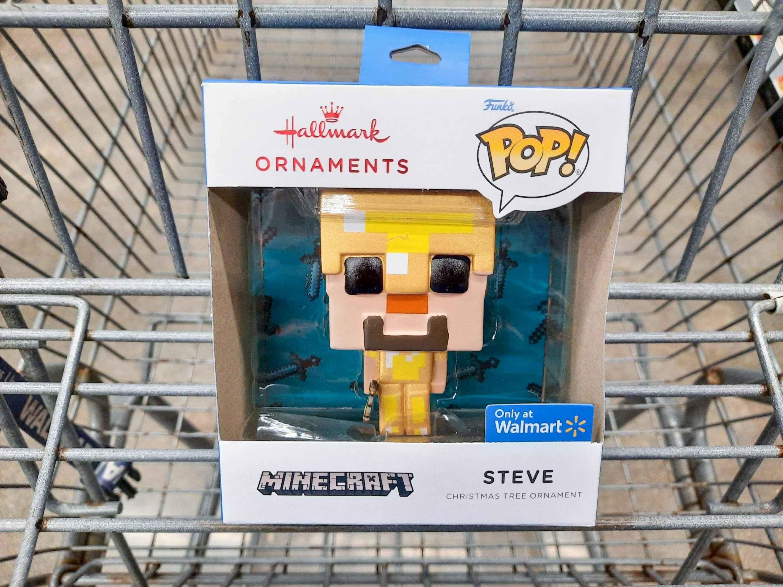 walmart hallmark funko pop minecraft steve christmas ornament in cart