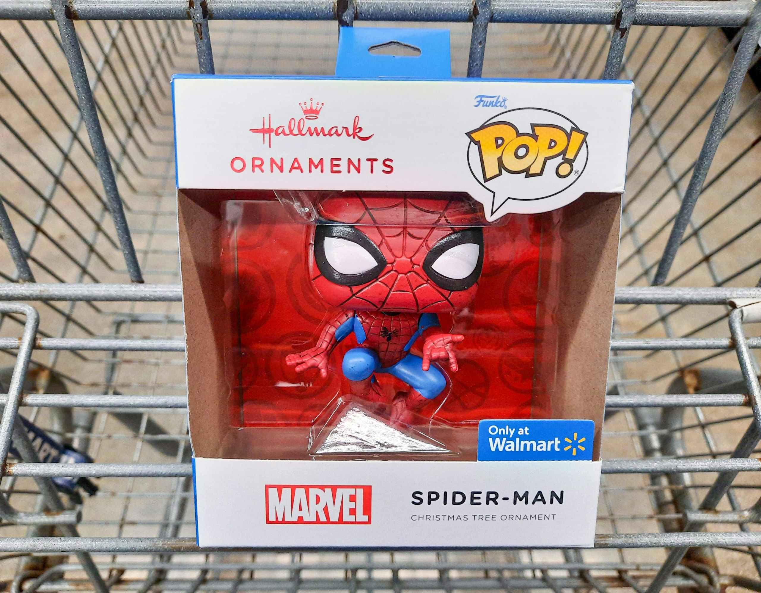 walmart hallmark funko pop spider man christmas ornament in cart