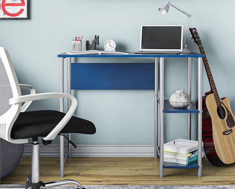 walmart mainstays metal student desk stock photo