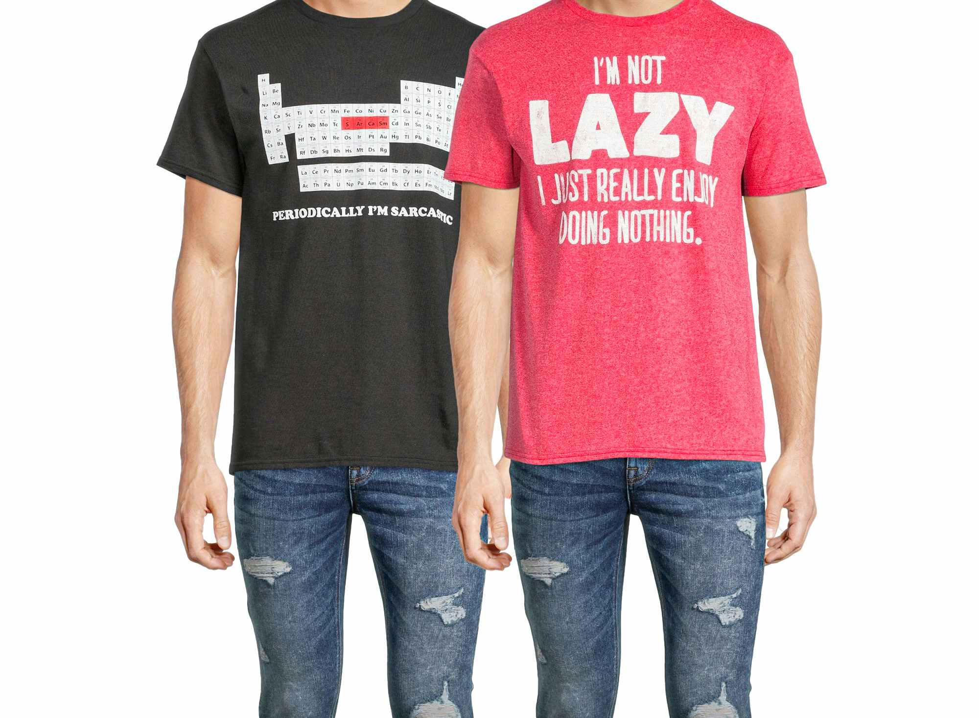walmart mens humor graphic shirts 2 pack stock photo