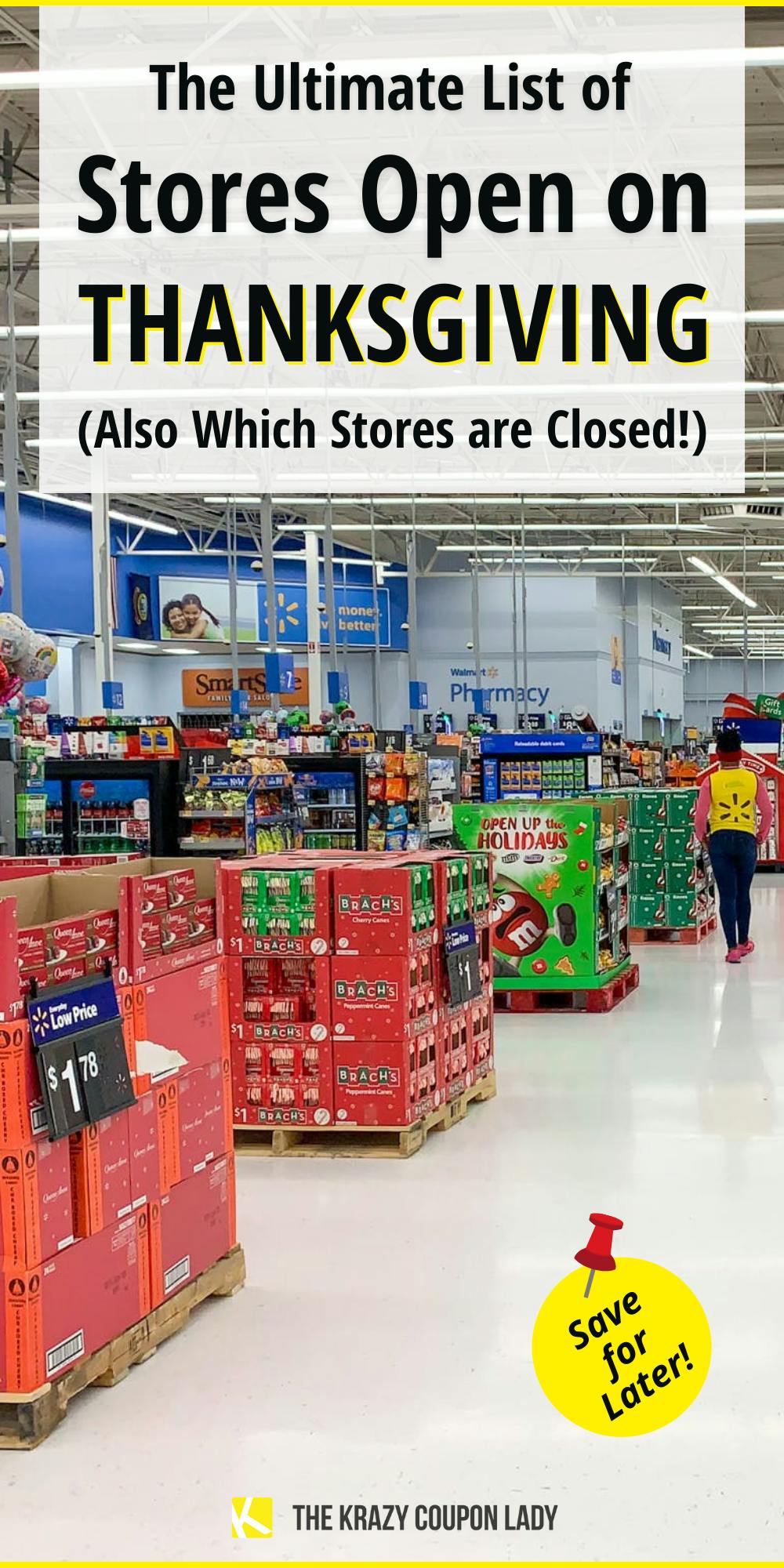 All the Stores Open on Thanksgiving Day 2022 The Krazy Coupon Lady