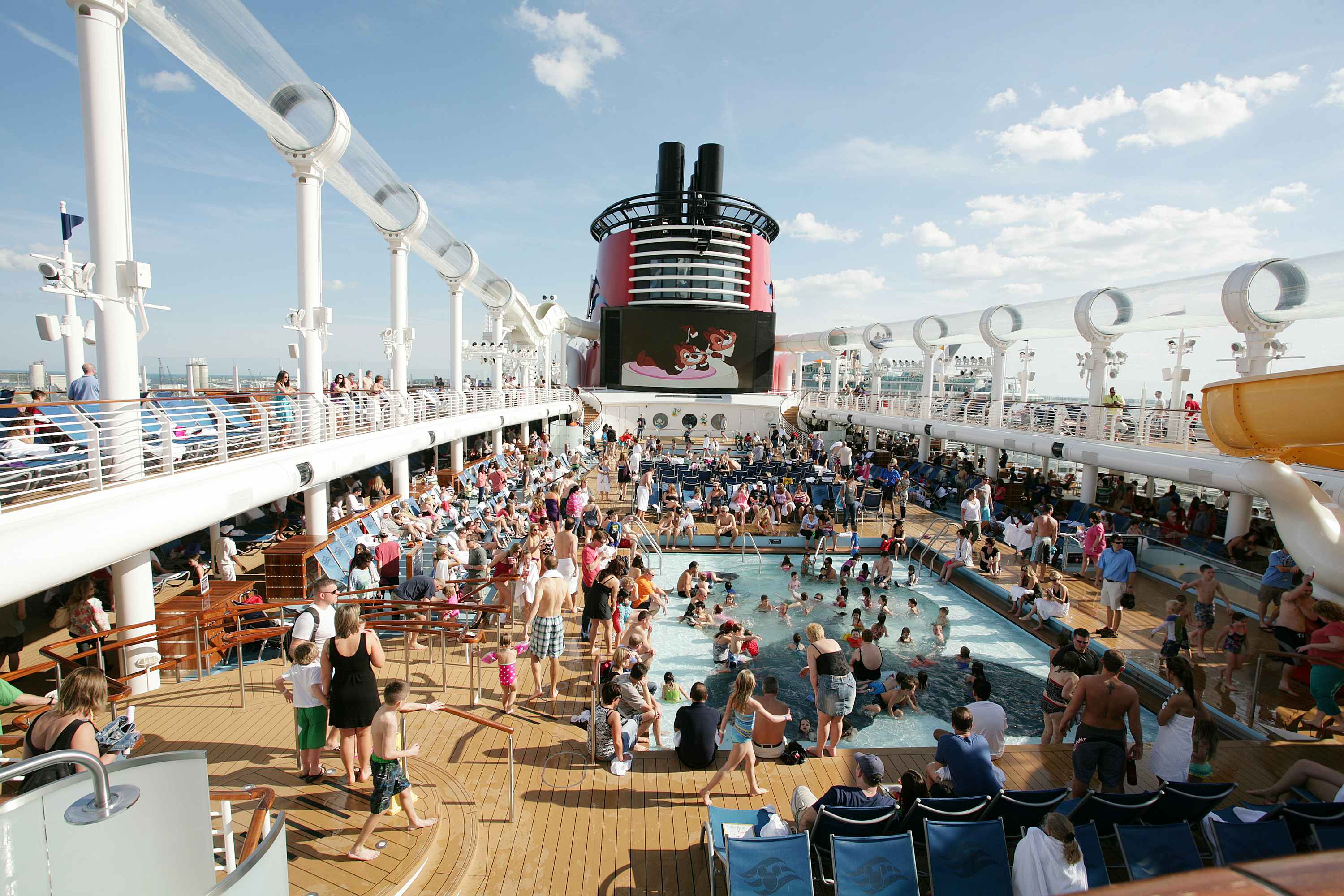 Disney Cruise main pool deck
