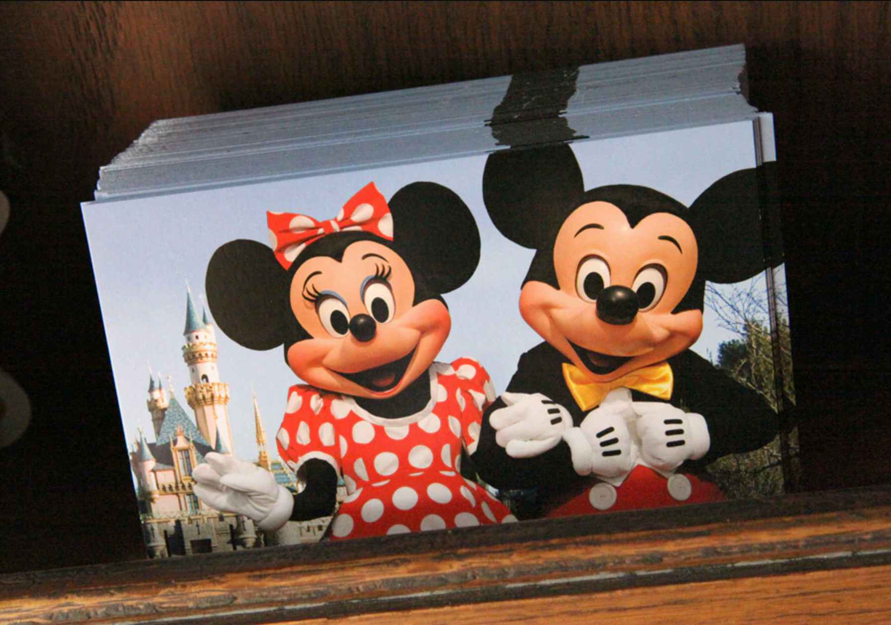 Disney postcards with Mickey and MInnie on them