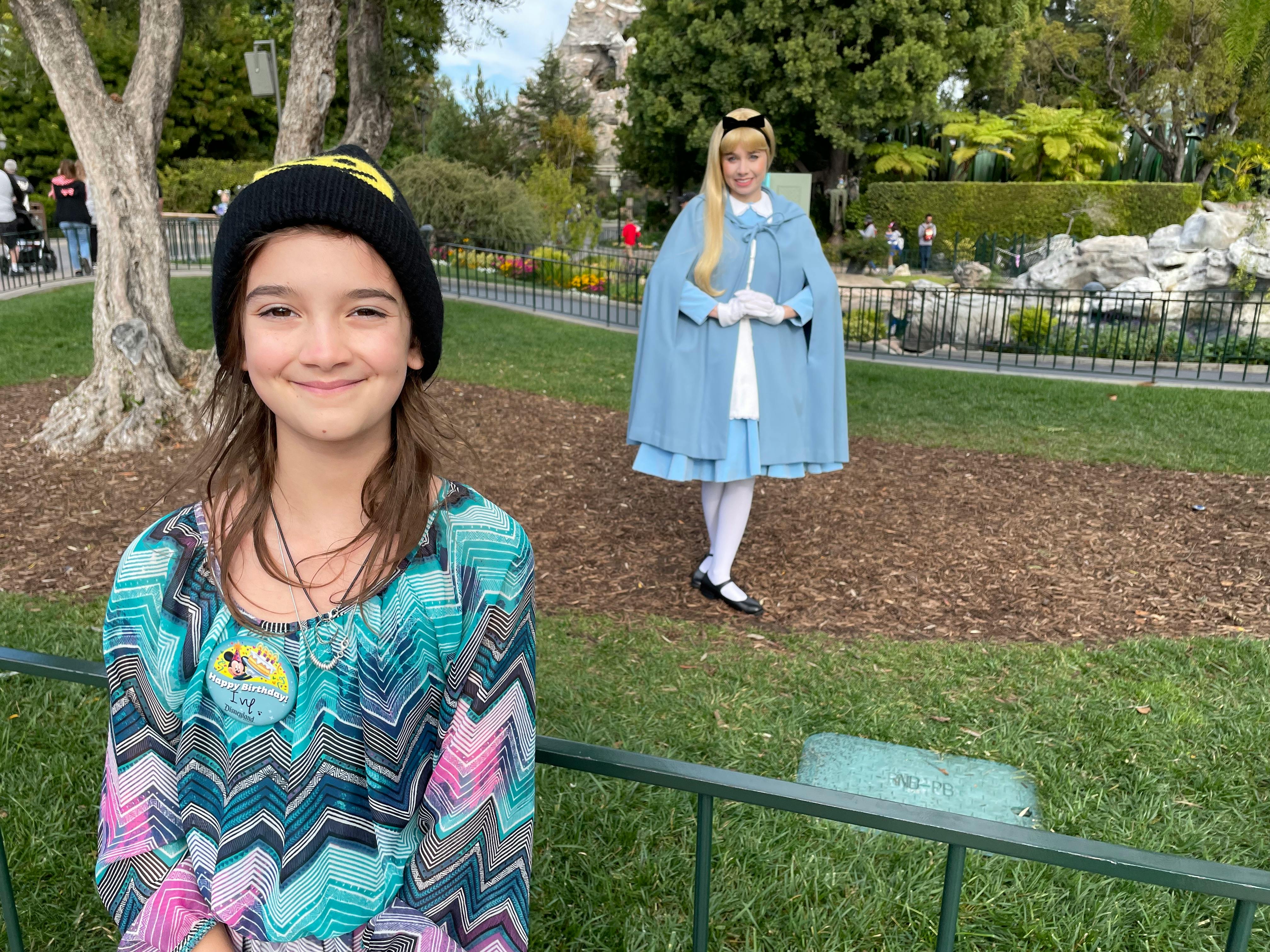 Disneyland meet and greet with Alice
