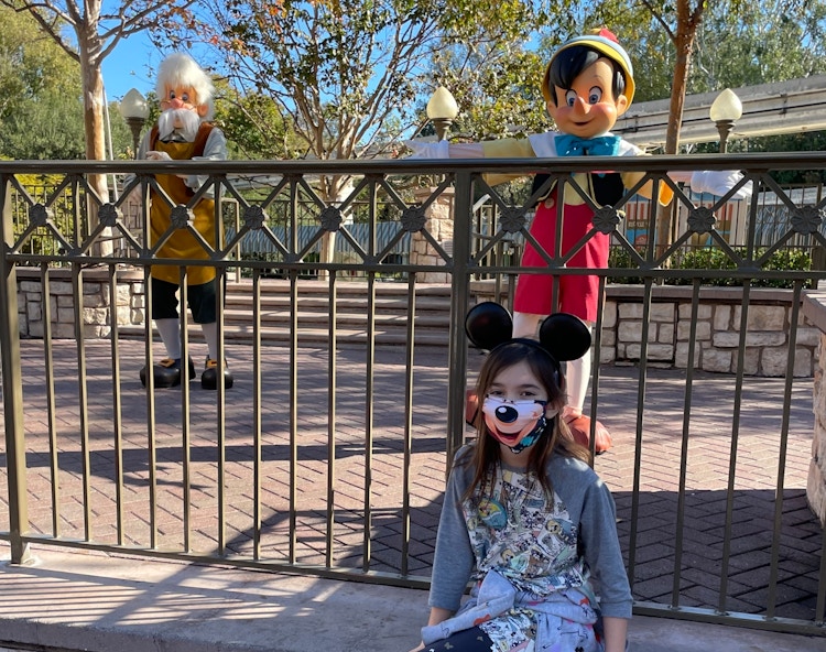 Disneyland Pinocchio meet and greet