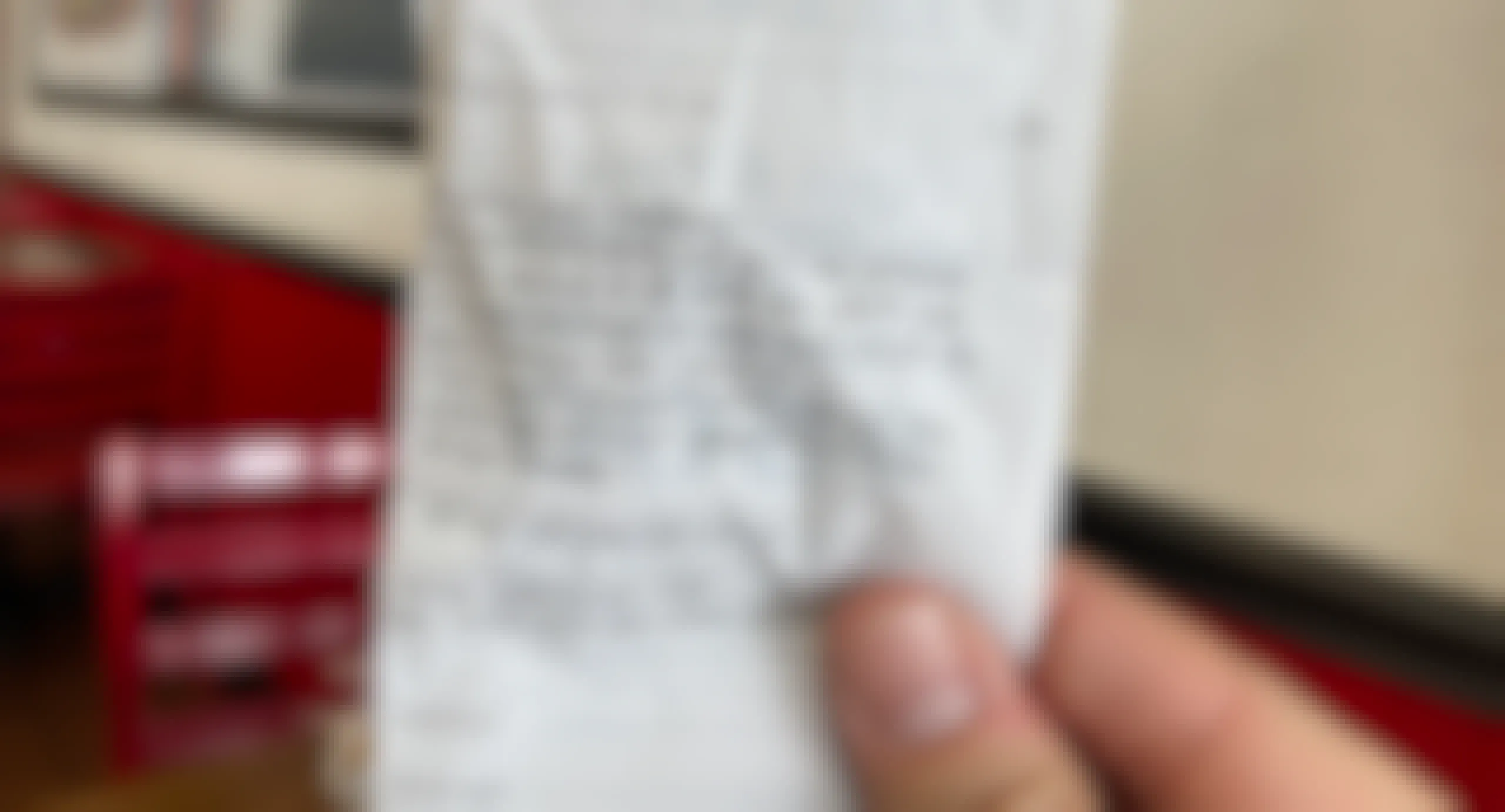 A person holding a Firehouse Subs receipt.