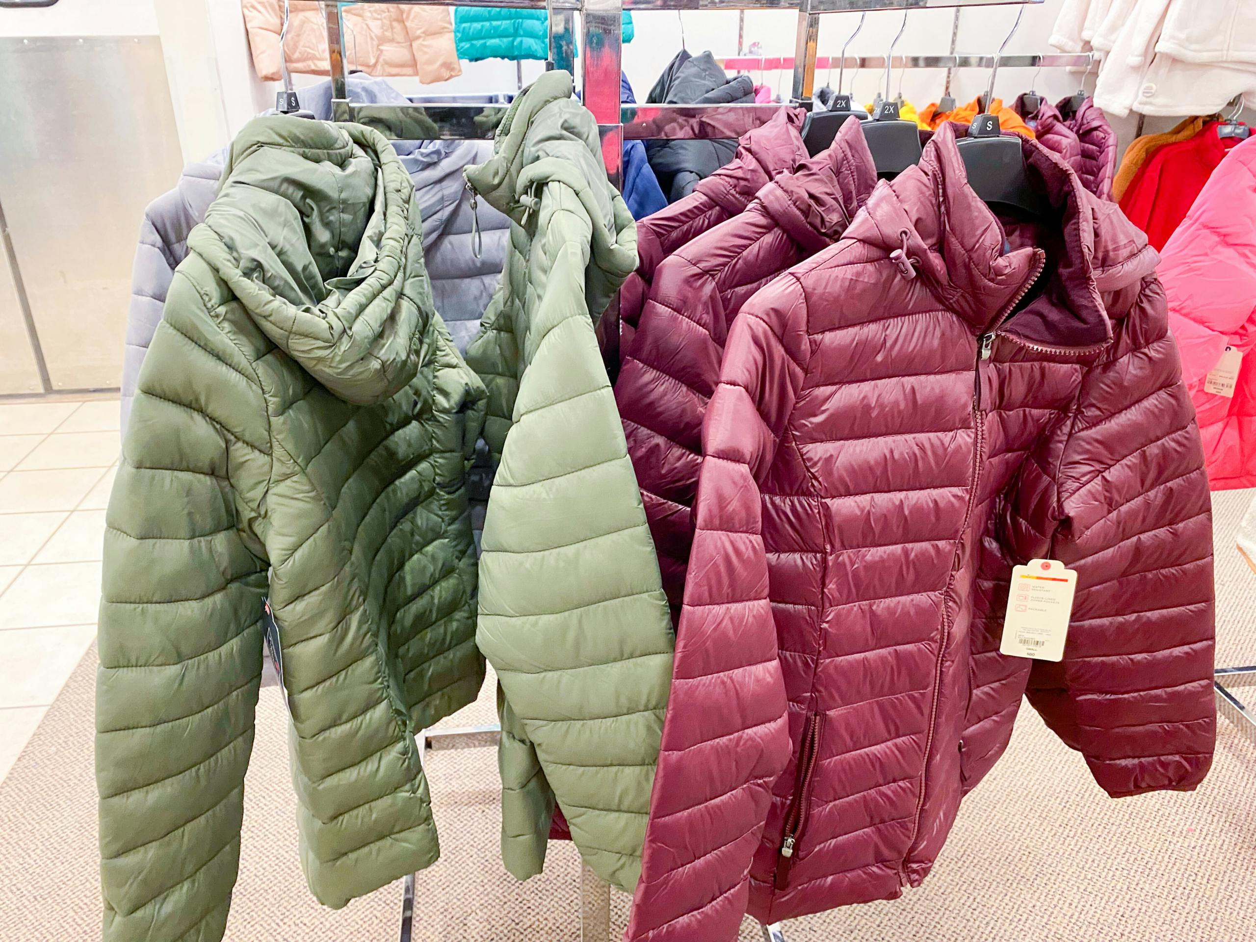 jcpenney women's puffer coats