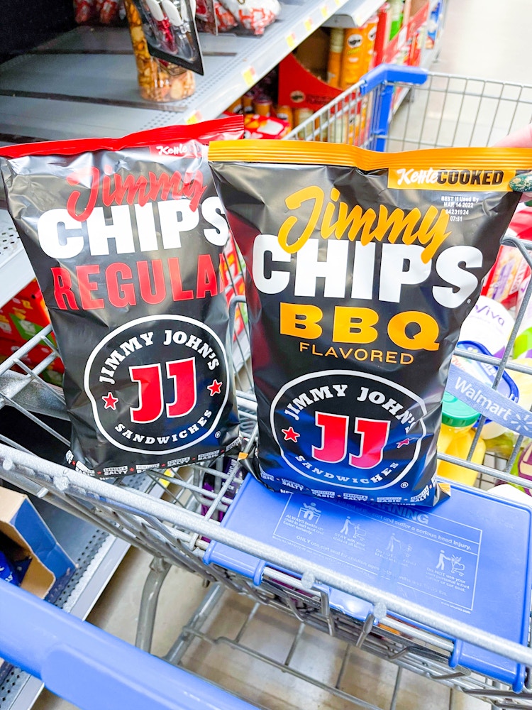 jimmy johns chips in walmart cart 