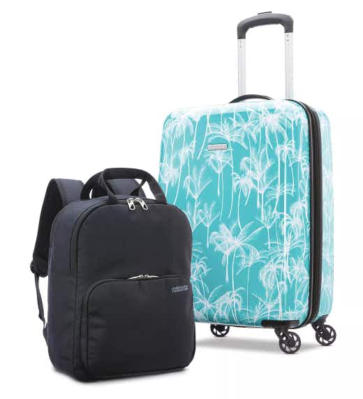 American Tourister Brookside 2-Piece Carry-On Spinner Luggage and Backpack Set