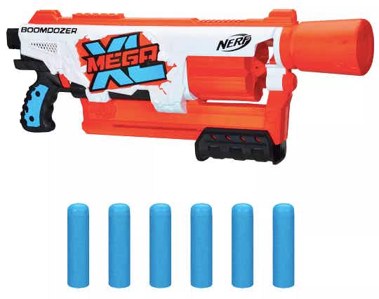 kohls Nerf Mega XL Boom Dozer Blaster Toy stock image 2021