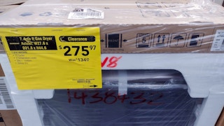 lowes year end clearance samsung gas dryer on display