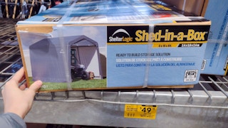 lowes year end clearance shed on shelf