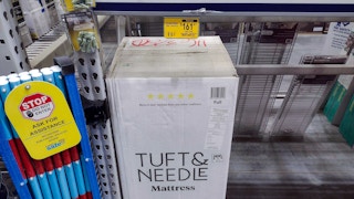 lowes year end clearance tuft and needle full mattress on display