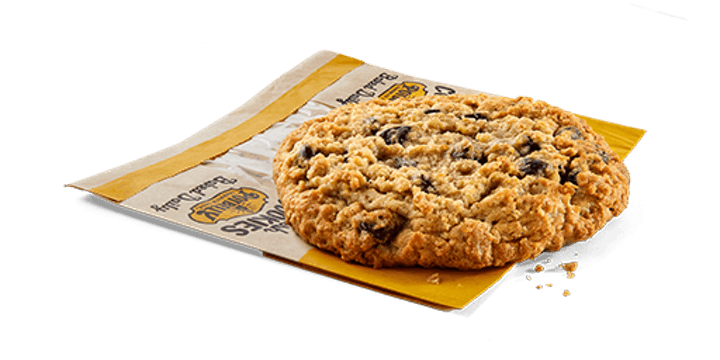 Oatmeal chocolate chip cookie at Potbelly