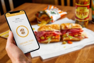 Potbelly Perks rewards program on a cell phone app