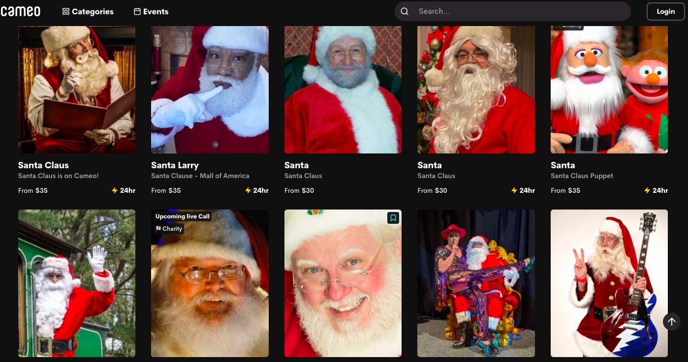 Santa Claus on Cameo.com