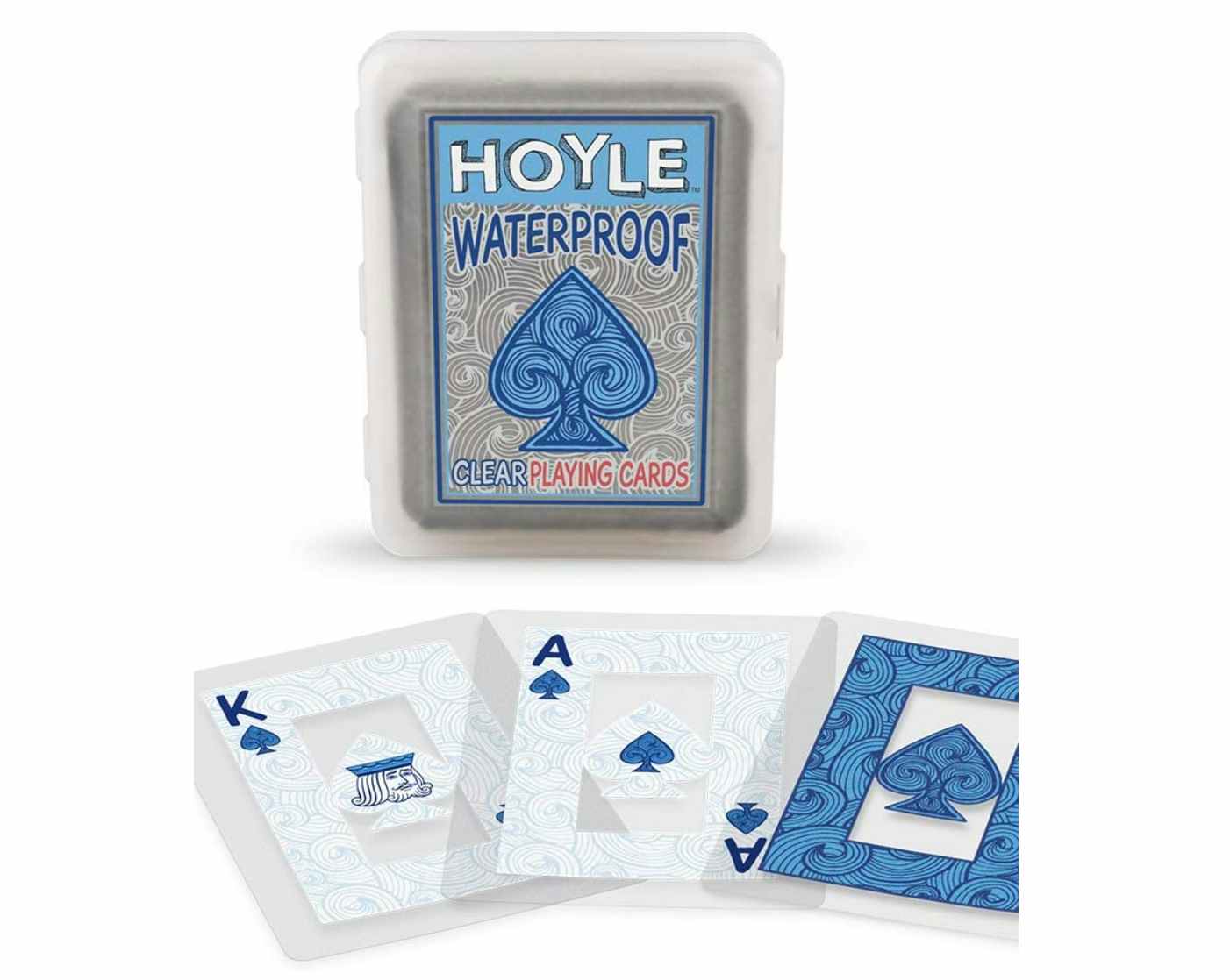 Hoyle Waterproof Clear Playing Cards