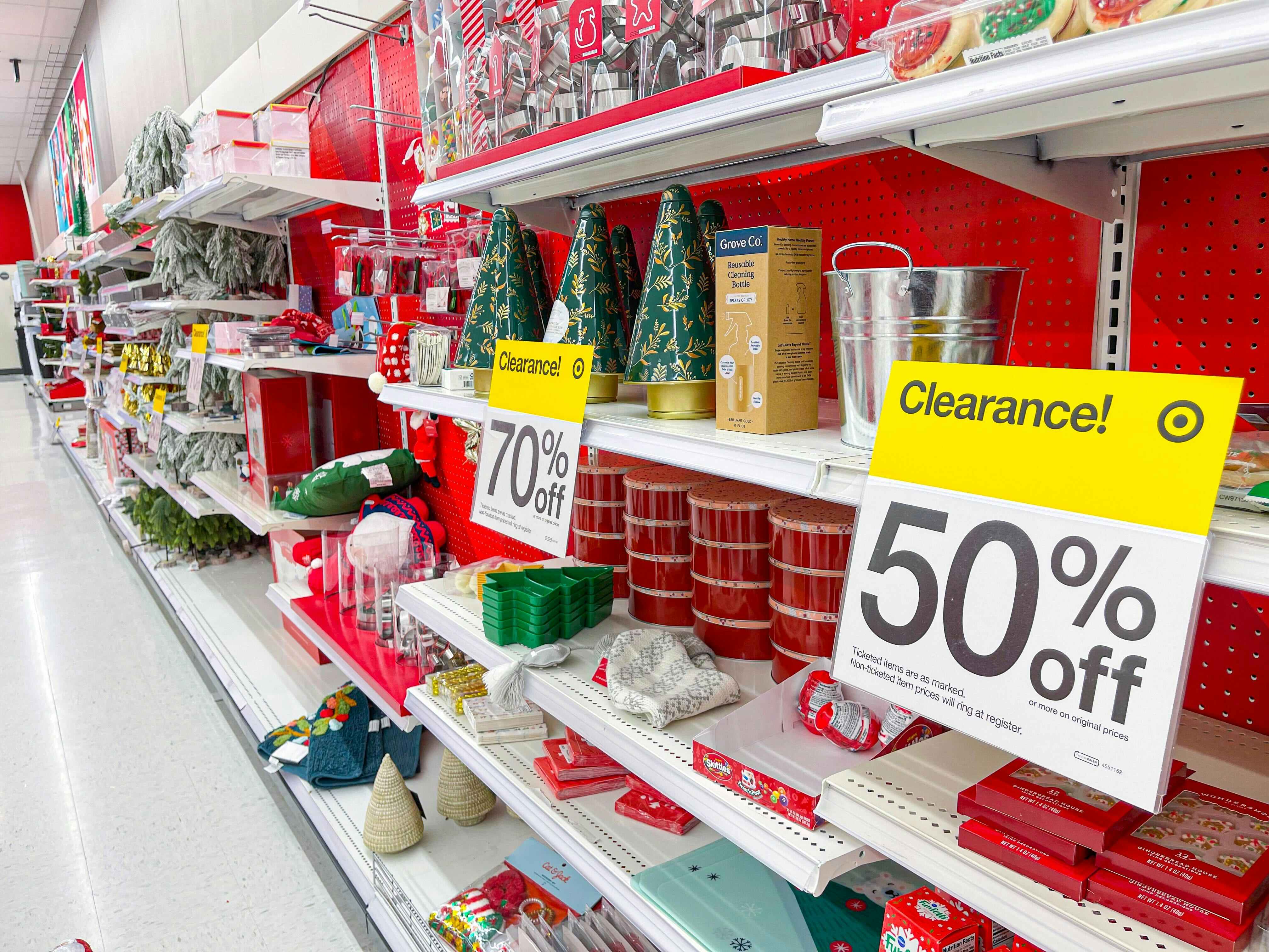 christmas clearance in target