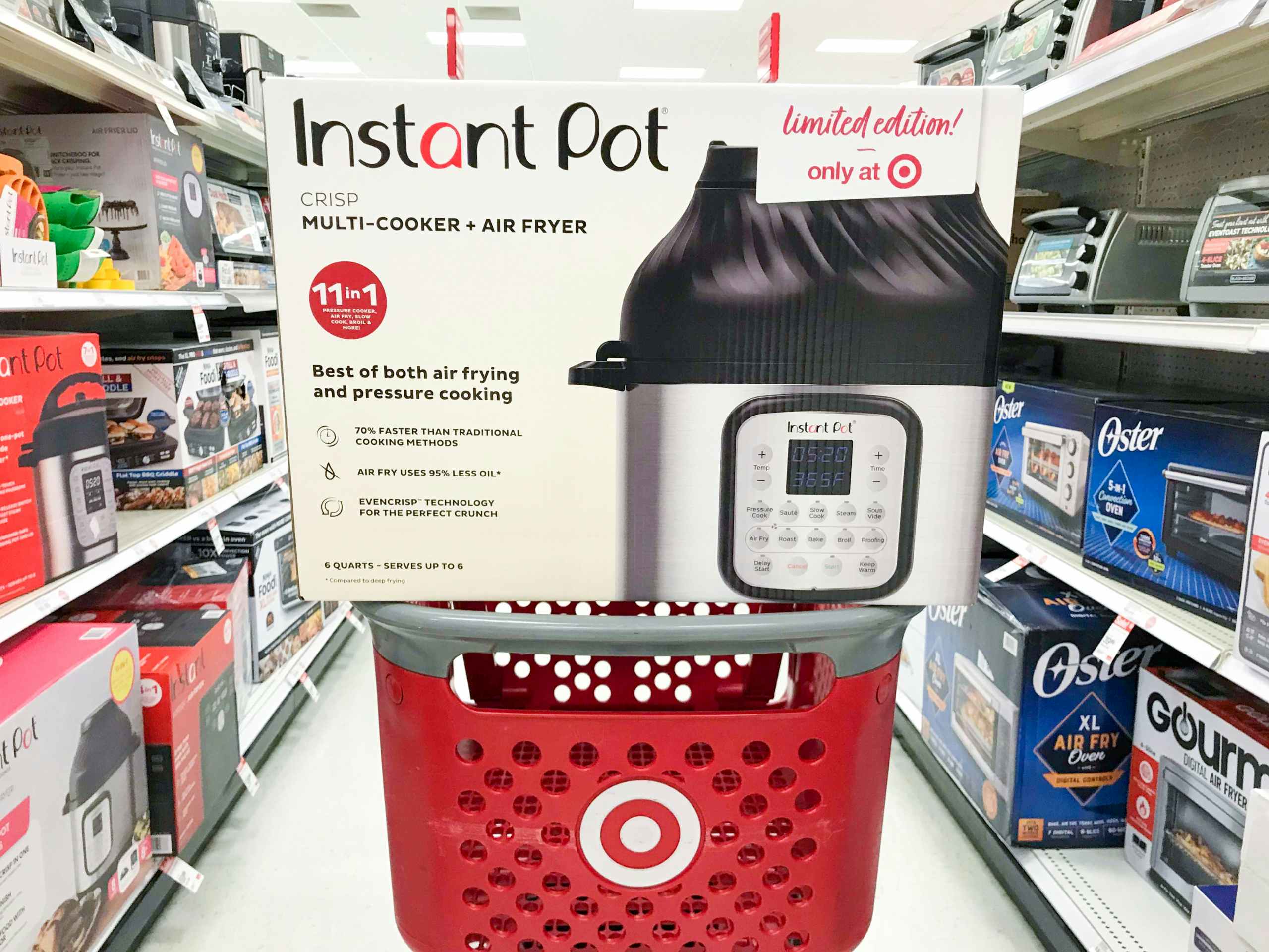 Instant Pot Duo Crisp in Target shopping cart