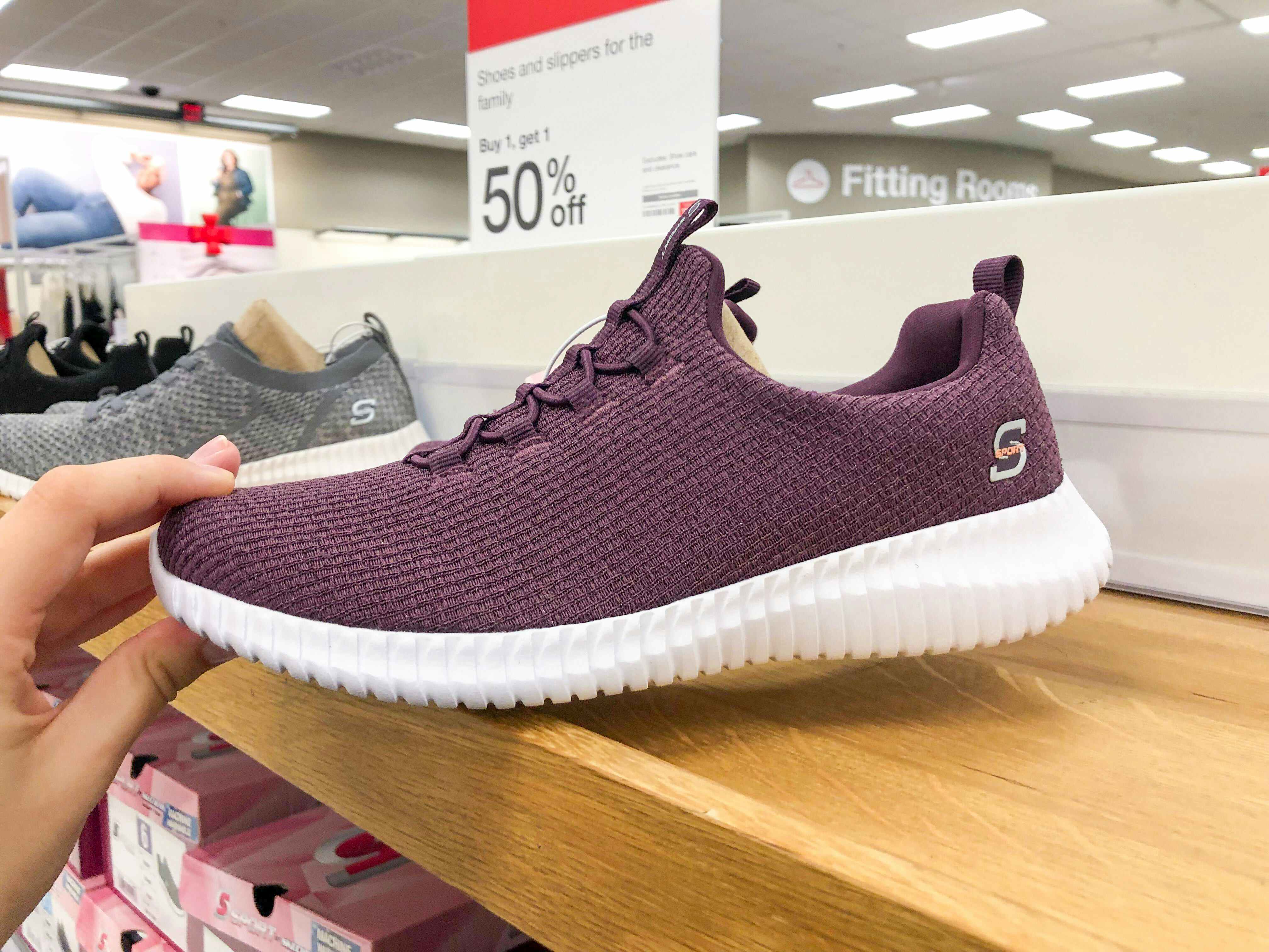 target sketcher sport womens shoes on display