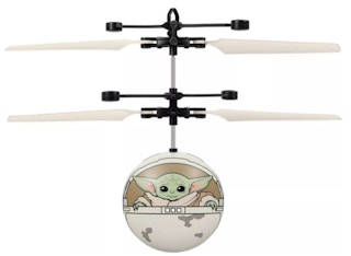 until gone Star Wars The Mandalorian The Child in Pram Motion Sensing UFO Ball Helicopter stock image 2021 1