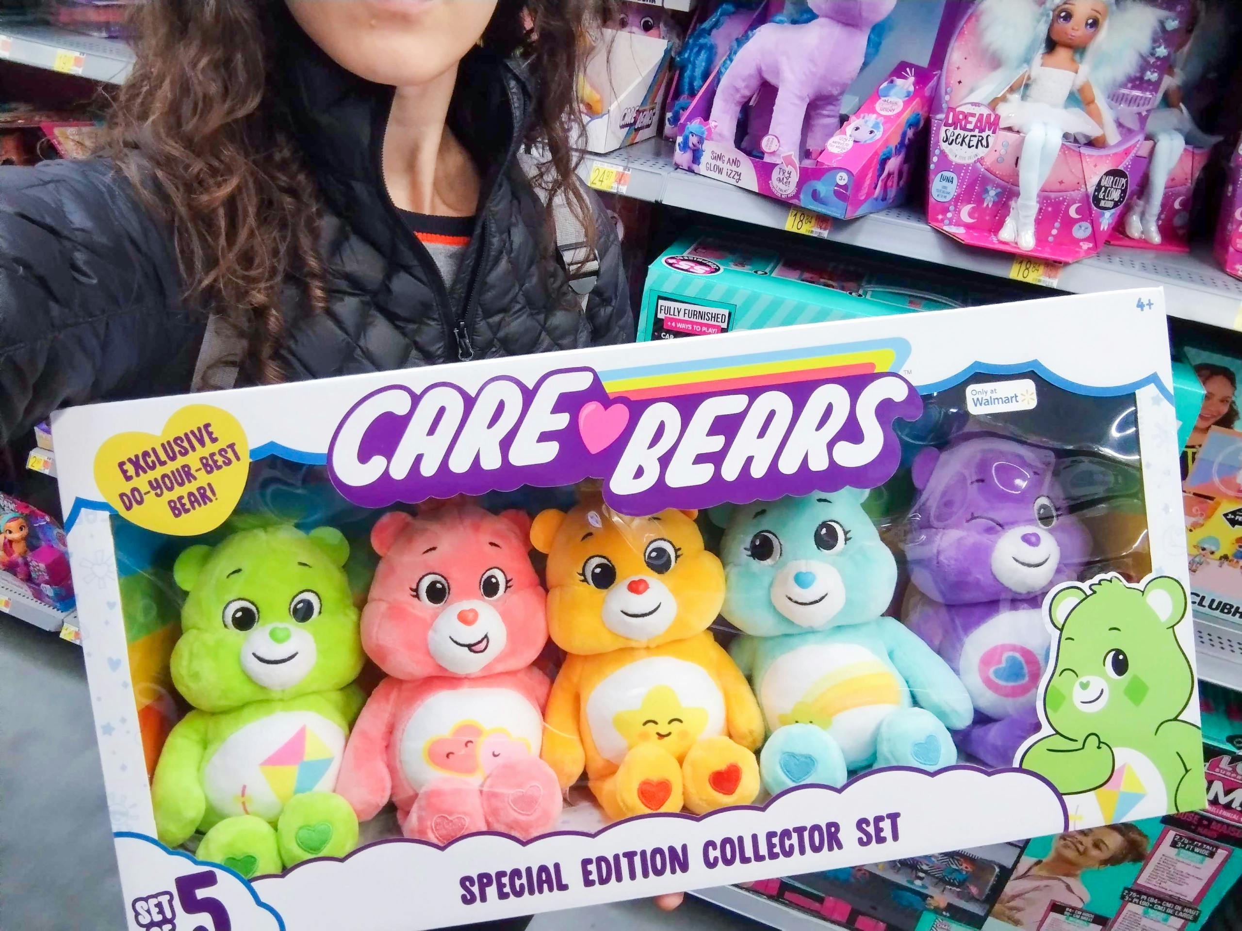 walmart care bears special edition collectors set holding