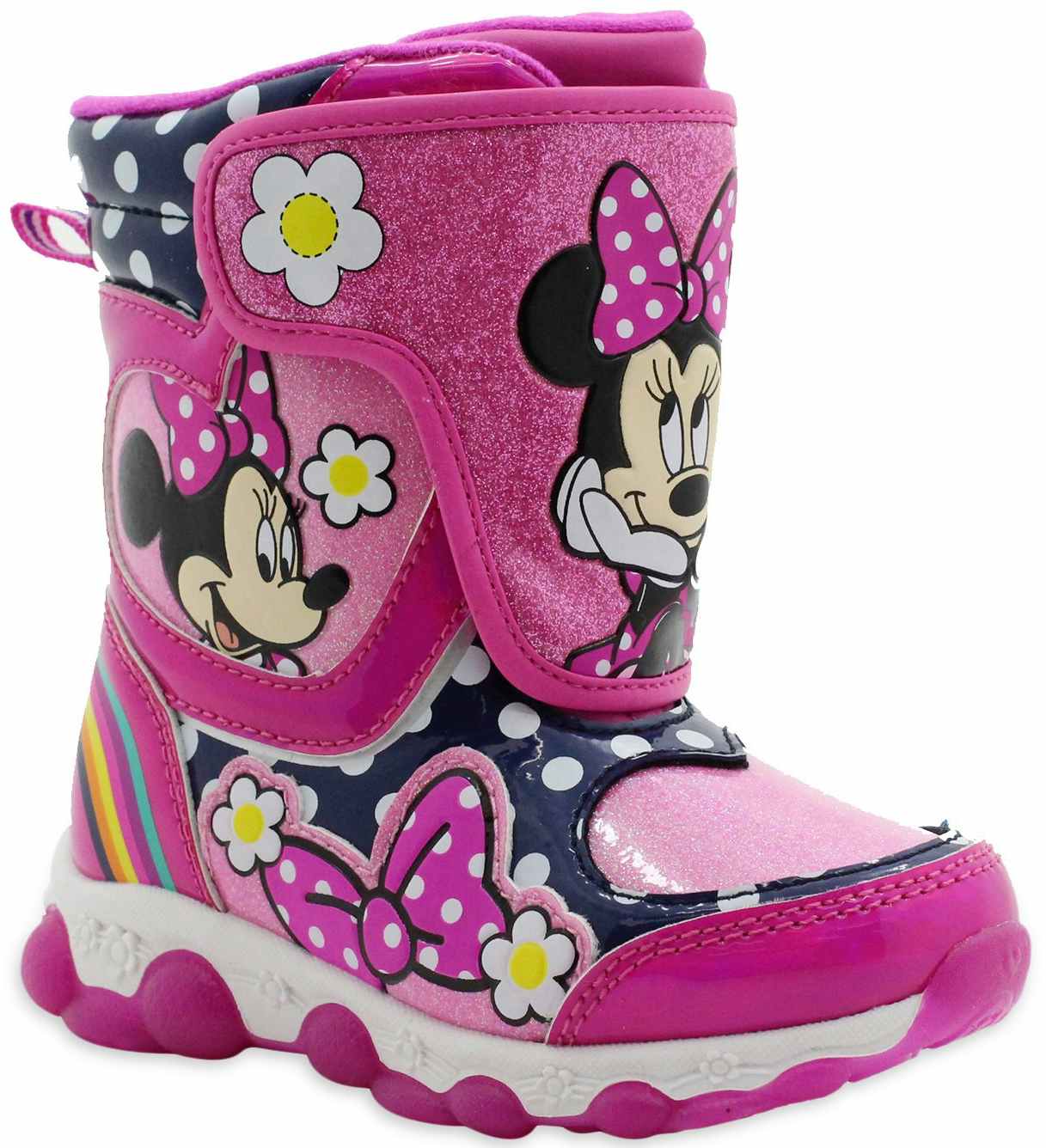 Disney Minnie Mouse Girls Light Up Winter Boots