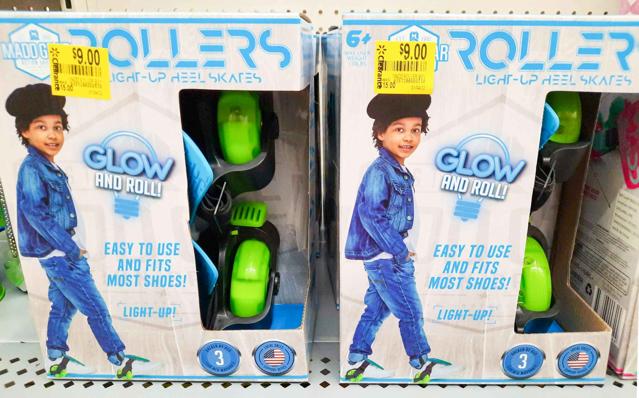 Madd Gear Light Up Rollers Clearance at Walmart