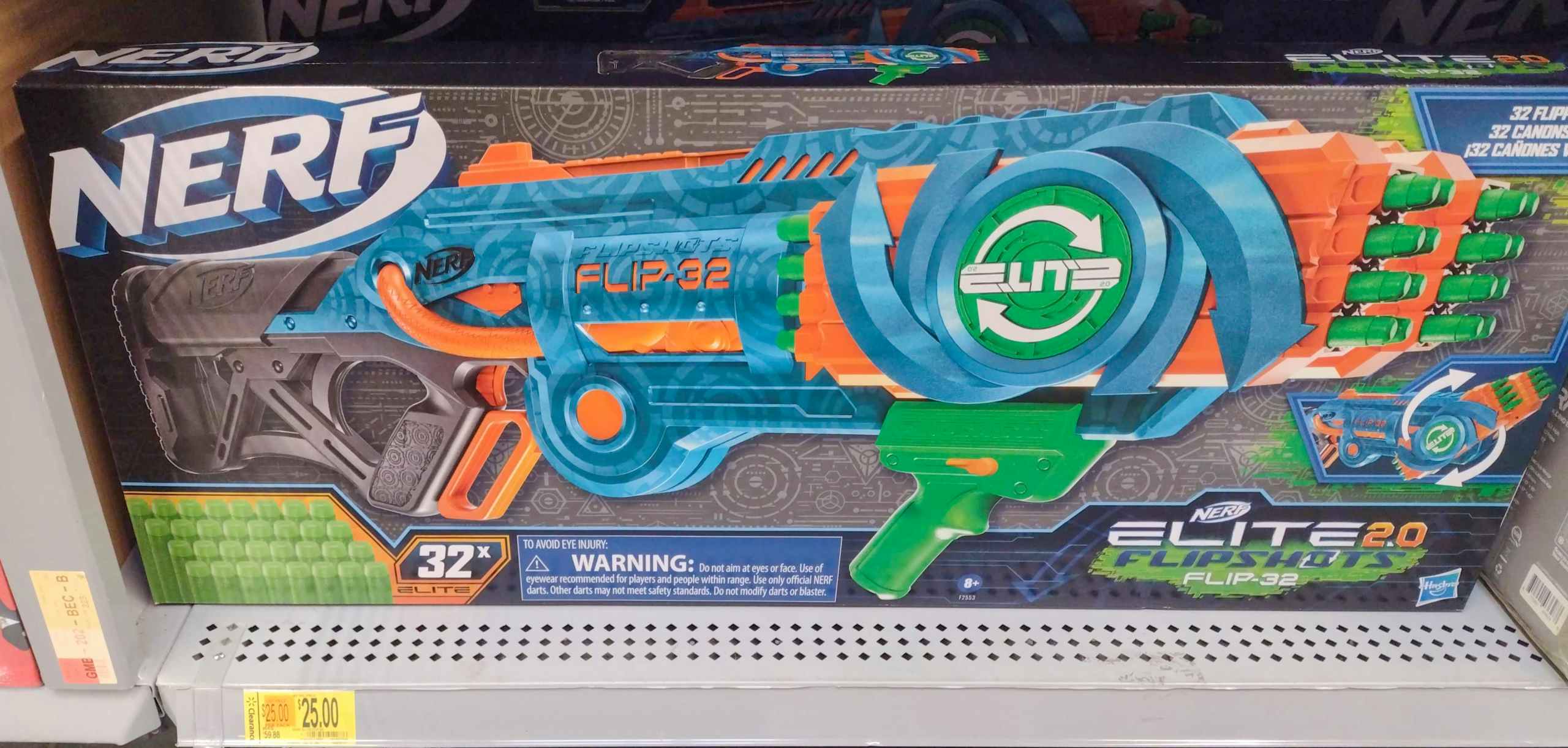 Nerf Elite 2.0 Flipshots Flip-32 Blaster at Walmart