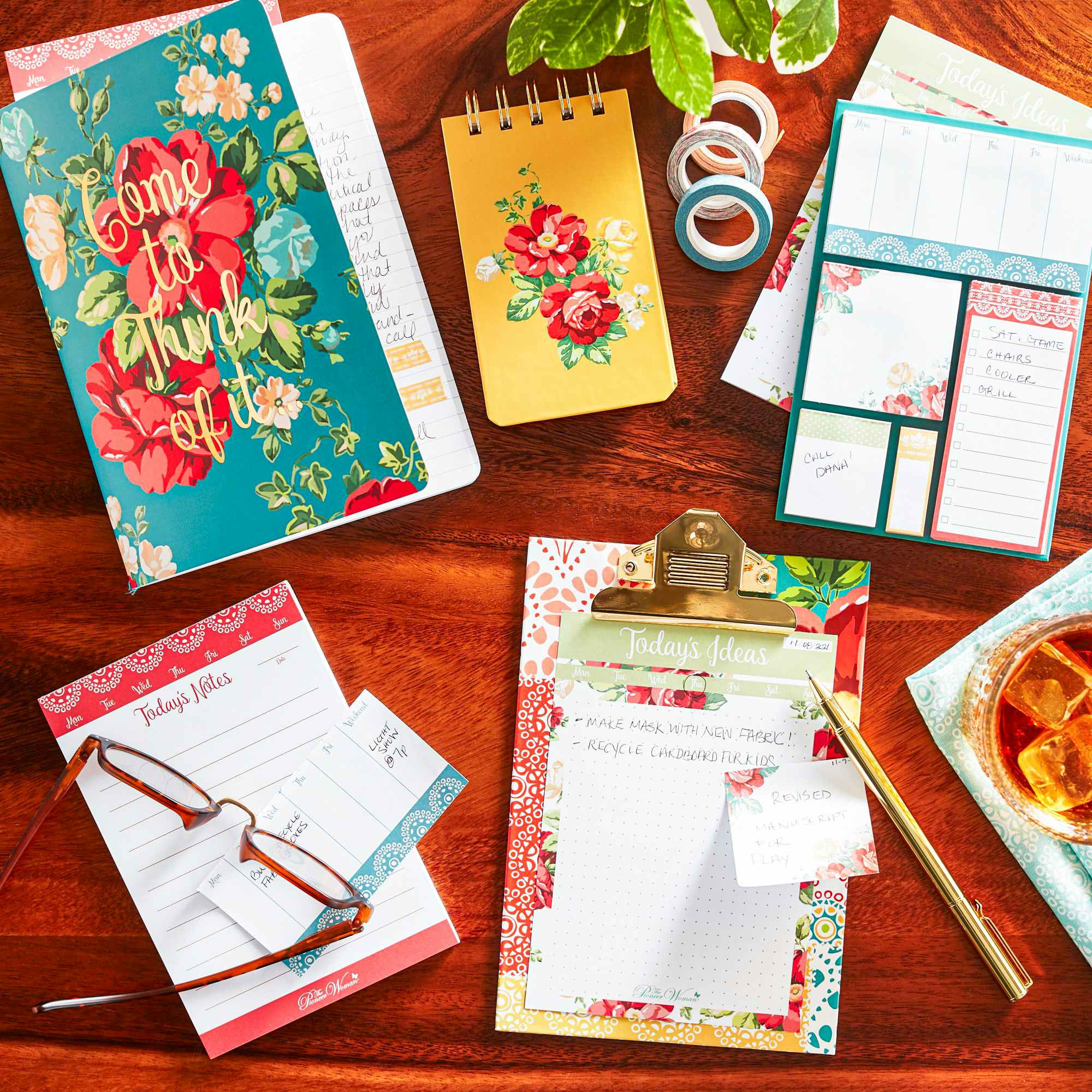 walmart pioneer woman vintage floral note taking kit screenshot