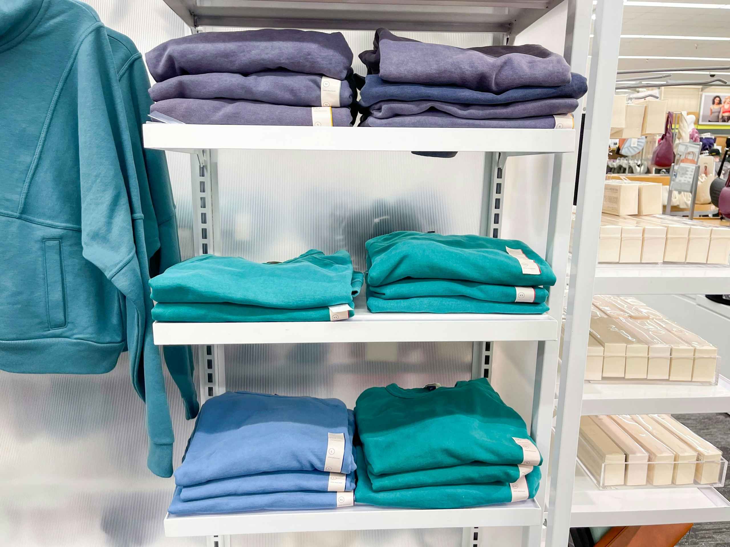 universal thread sweatshirts on a target shelf