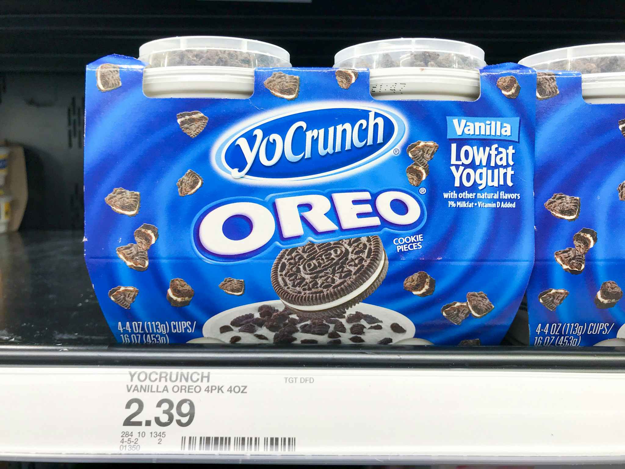 yocrunch yogurt on a target shelf