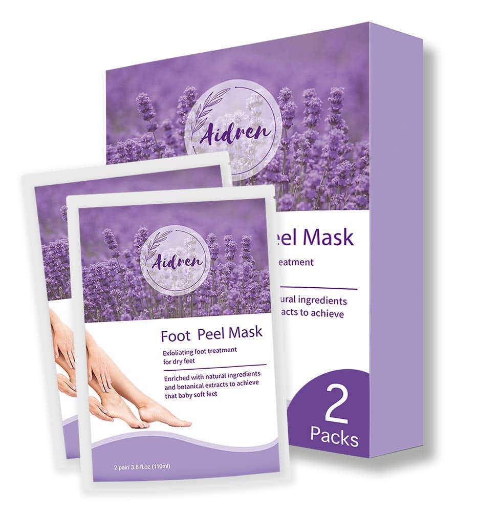 A set of two foot peel masks.