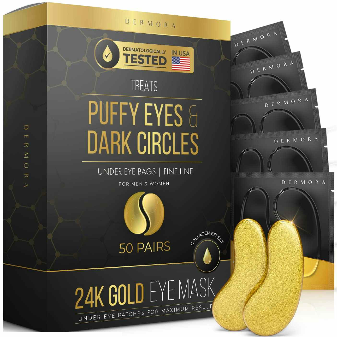 A set of 50 under eye masks.