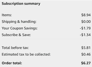 amazon gain dryer sheets 2022 cart screenshot 1642686530 1642686530