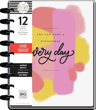 A teacher planner from the brand The Happy Planner.