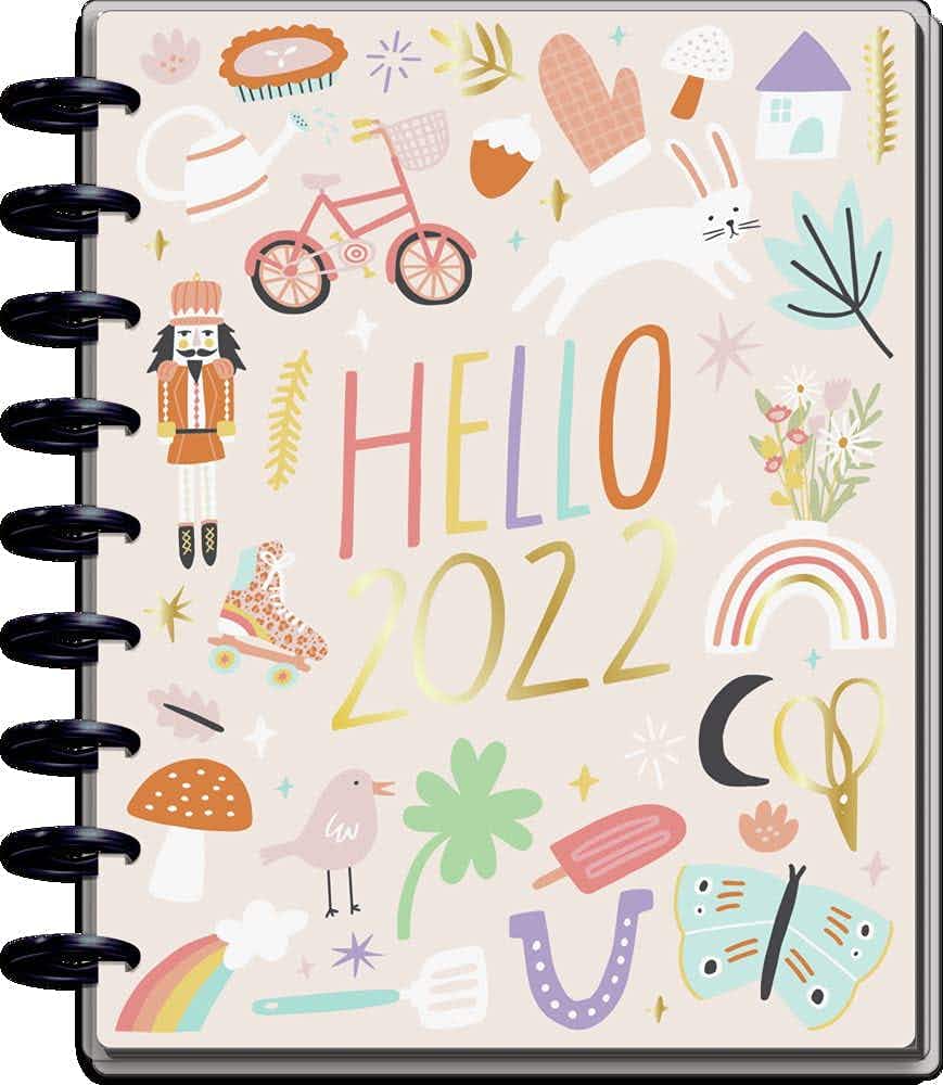 A happy seasons-themed planner.