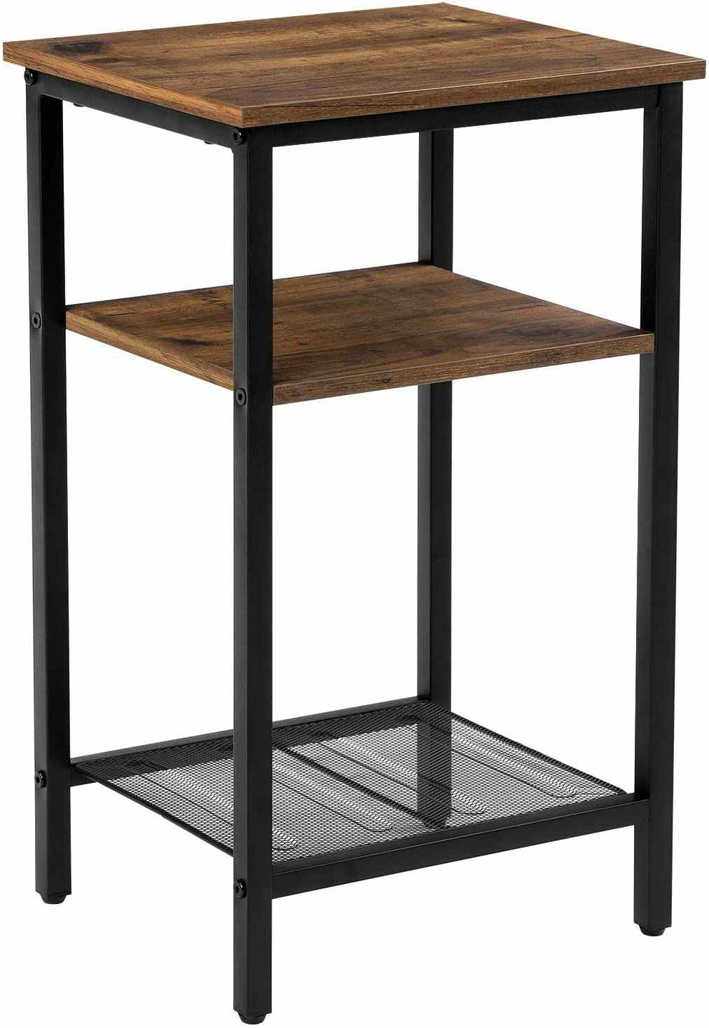 A three-tier end table.