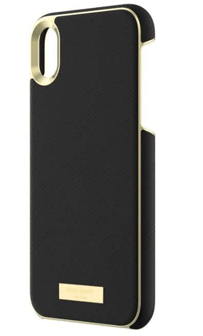 kate spade new york - Protective Case for Apple® iPhone® XR - Saffiano Black