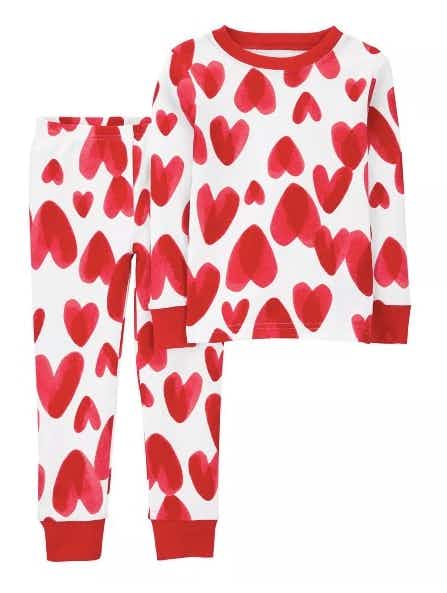 carters valentines day pajamas stock image 2022