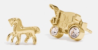 Horse And Carriage Stud Earrings