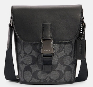 Track Small Flap Crossbody In Signature Canvas